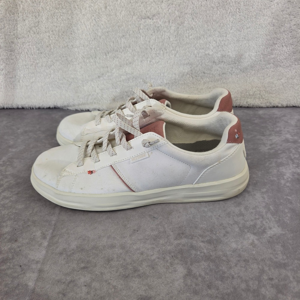 Hey Dude Karina Duo Textile Snow White Pink Floral Sneakers W11 44620-1WO